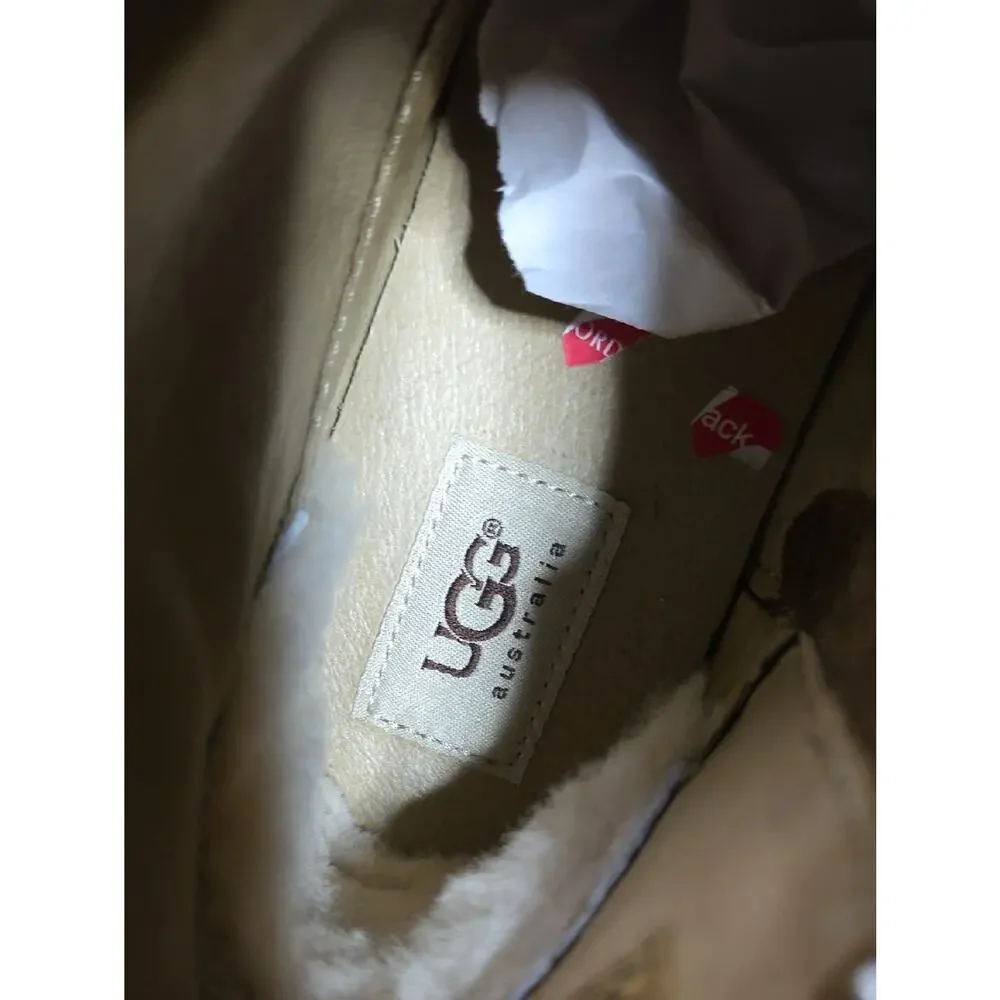 UGG Shenandoah Fringe Brown Suede Ankle Boots Womens Size 8.5